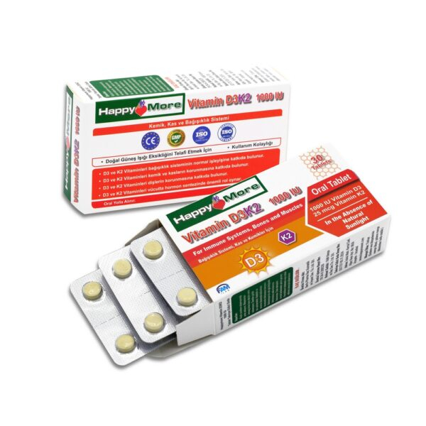HappyMore Vitamin D3K2 - Görsel 2