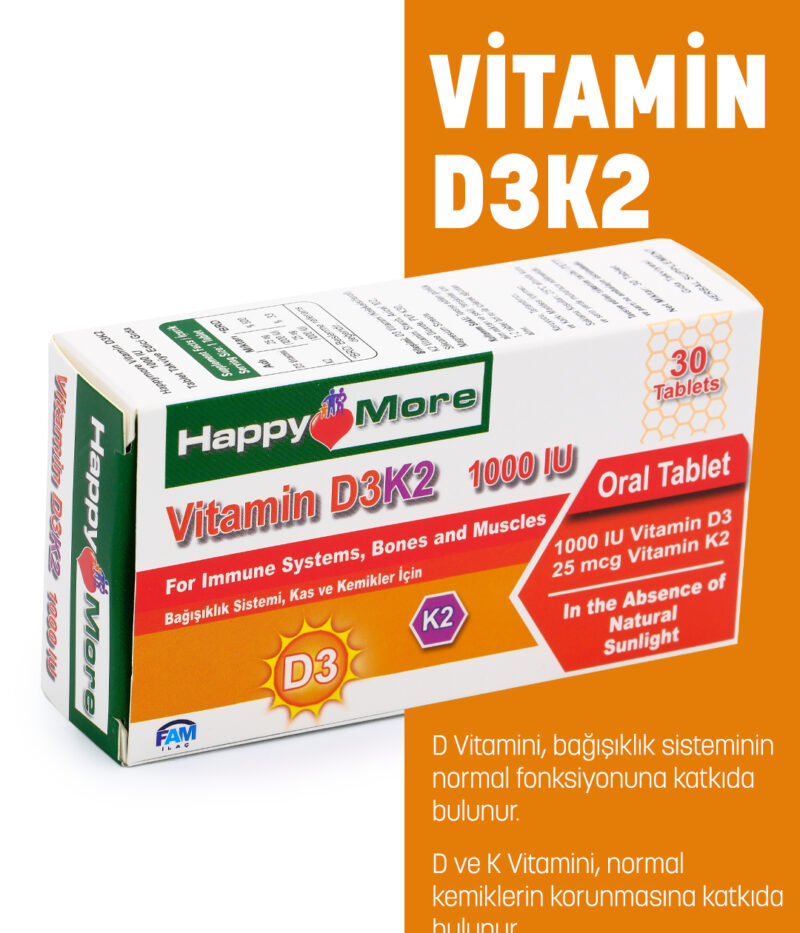 HappyMore Vitamin D3K2