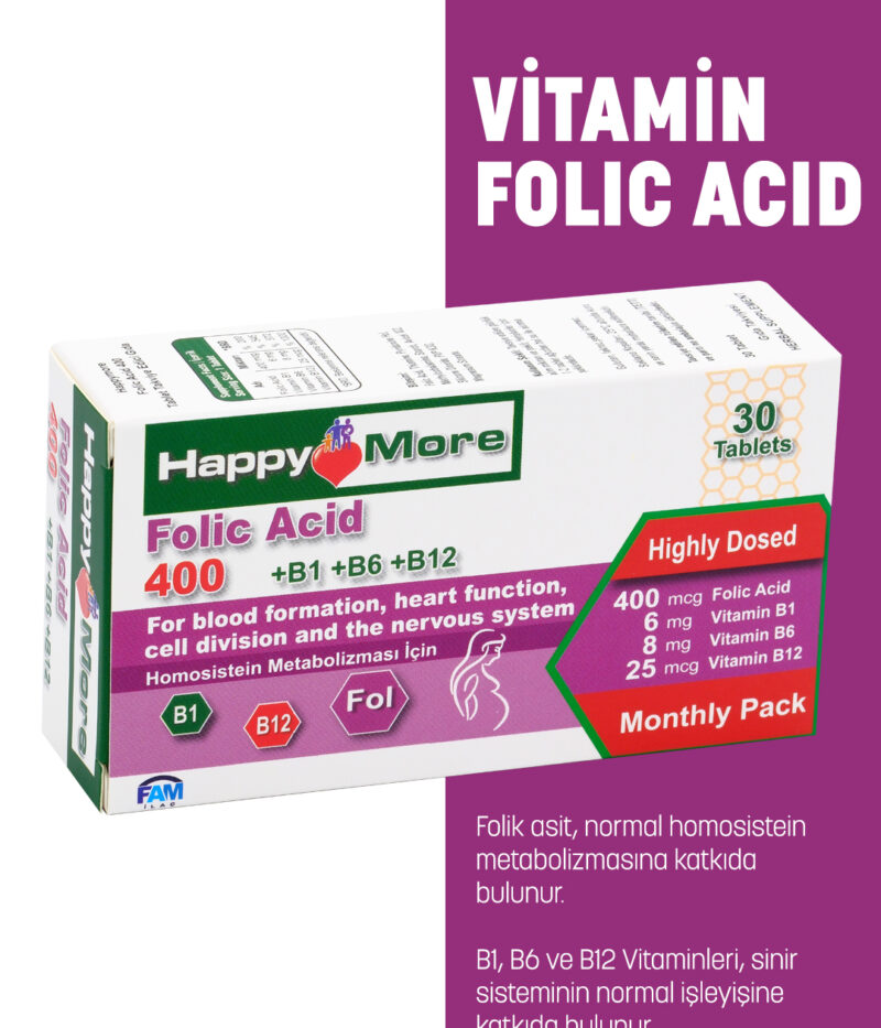 HappyMore Vitamin Folik Asit
