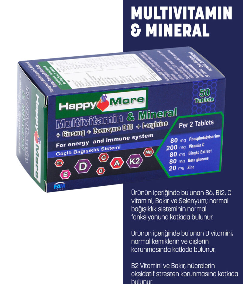 HappyMore Multivitamin ve Mineral