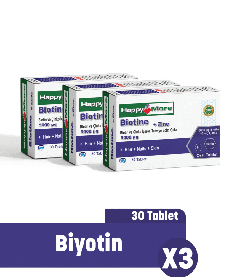 HappyMore Biotin 3'lü Paket