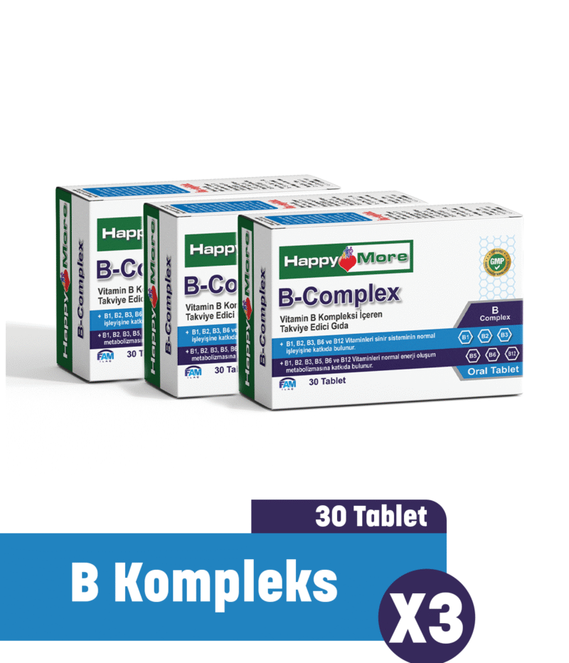 HappyMore B Complex 3'lü Paket